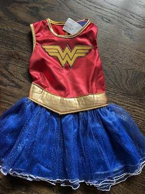 wonder woman sequin dress Girls Officially Licensed DC Comics Wonder Woman Sequin Dress Halloween Costume M, Red and Blue, Size: Medium