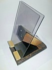Handmade Tablet Cell Phone Wooden Plexi Stand Organizer Stained Wood