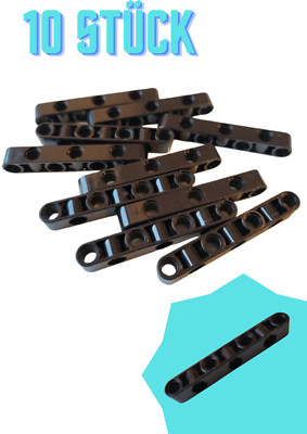 10 Stück GObricks GDS-1592 Technic Liftarm 1x7 senkrechte Löcher beidseitig quer