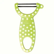 Kuhn Rikon 2787 Original Swiss Peeler Polka Dot 4-Inch, Green