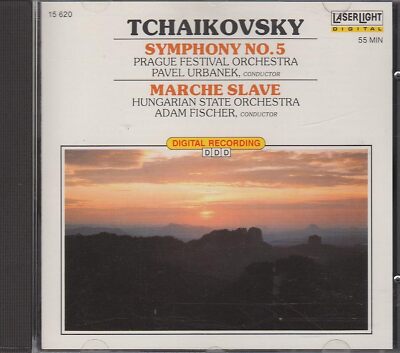 Tchaikovsky: Symphony 5, Prague, Marche Slave, Hungarian Orchestra, CD 1989