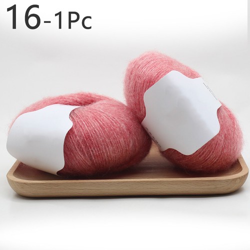25g/ROll Mohair Cashmere Knitting Wool Yarn Soft Shawl Scarf DIY Crochet Thread - Picture 27 of 51
