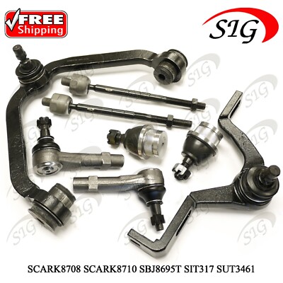 8PC Front Suspension Upper Control Arm Tie Rod Kit for 1995 - 2005 Ford Explorer