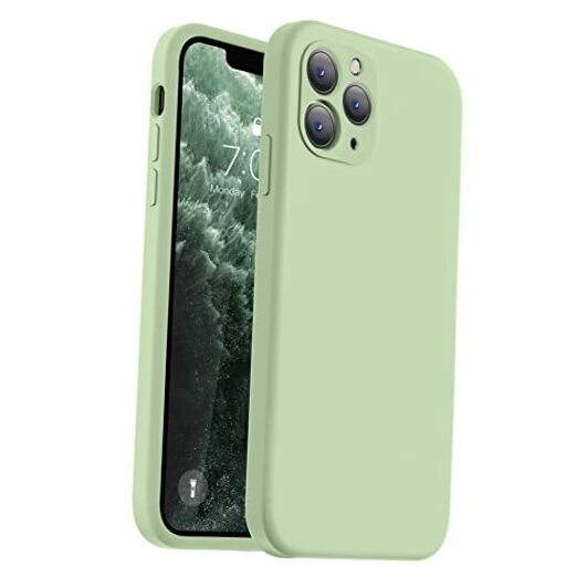 Compatible with iPhone 11 Pro Max Case, Upgraded Liquid Silicone with Matcha