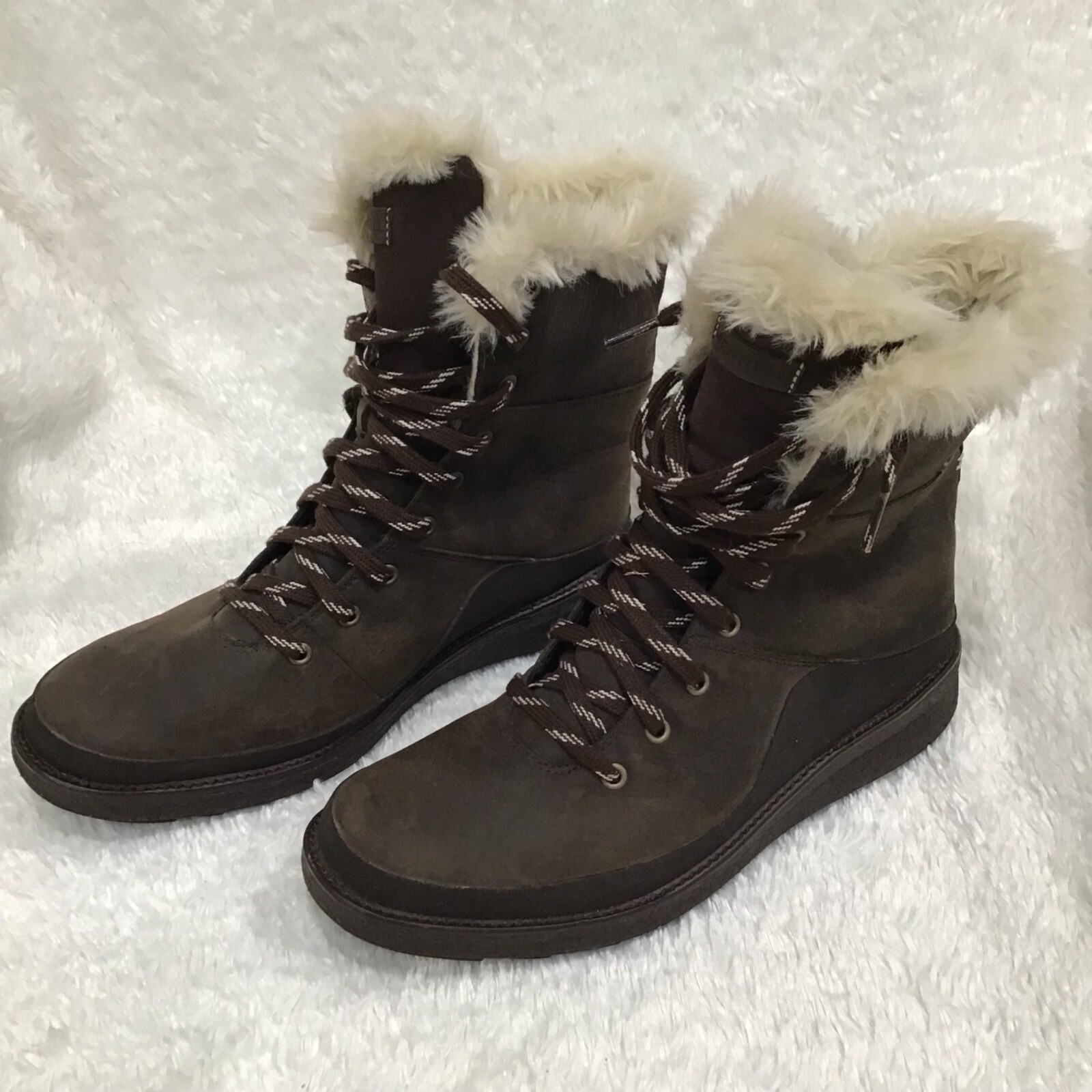 Womens Merrell Tremblant Ezra Lace Polar Waterproof Boots Expresso