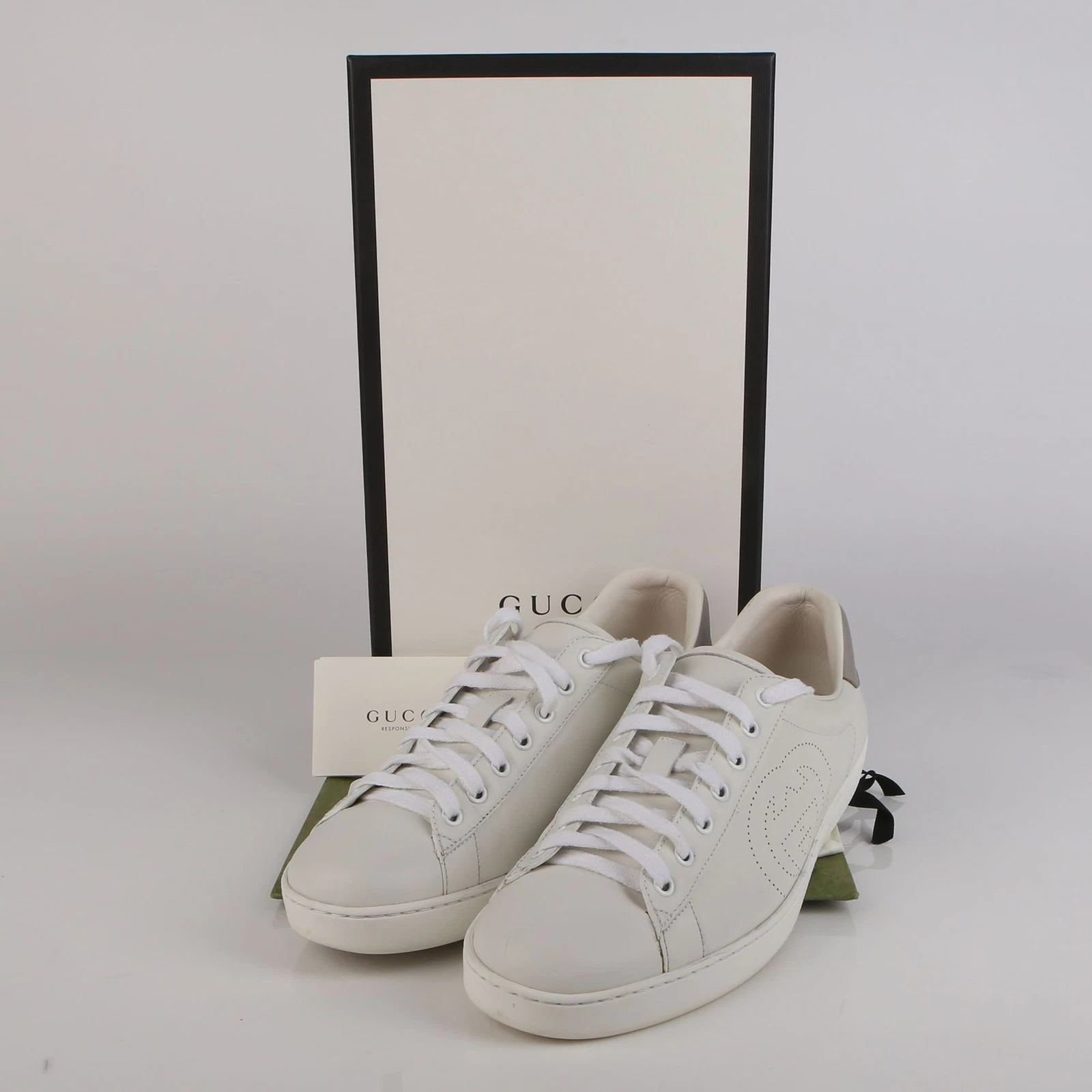 Baskets Gucci en cuir blanc à emboîtement G 599147 41425120