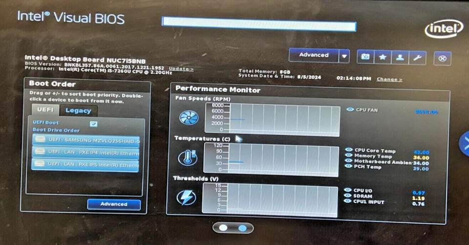 Intel NUC7i5BNB Mini PC - i5-7260U - 8GB RAM - 256GB SSD - CHARGER (OFFERS OK) - Image 4 of 4