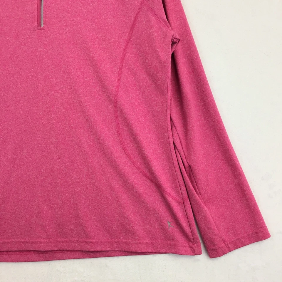 Danskin Now / Top Pullover Atlético Semi-Ajustado Reflectante 1/4 Cremallera / Talla XXL Foto 3 de 4