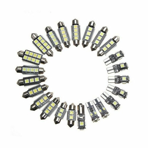 23X White LED Car Inside Light Dome Trunk License Plate Lamp Interior Bulb Set - Picture 11 of 11
