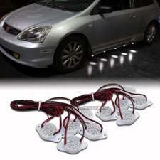 Strands Under Car STP Style 90-LED Puddle Lights Underglow - White Universal