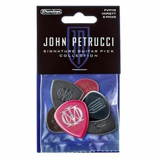 Dunlop PVP119 John Petrucci Signature Guitar Pick Variety Pack, 6 Pack