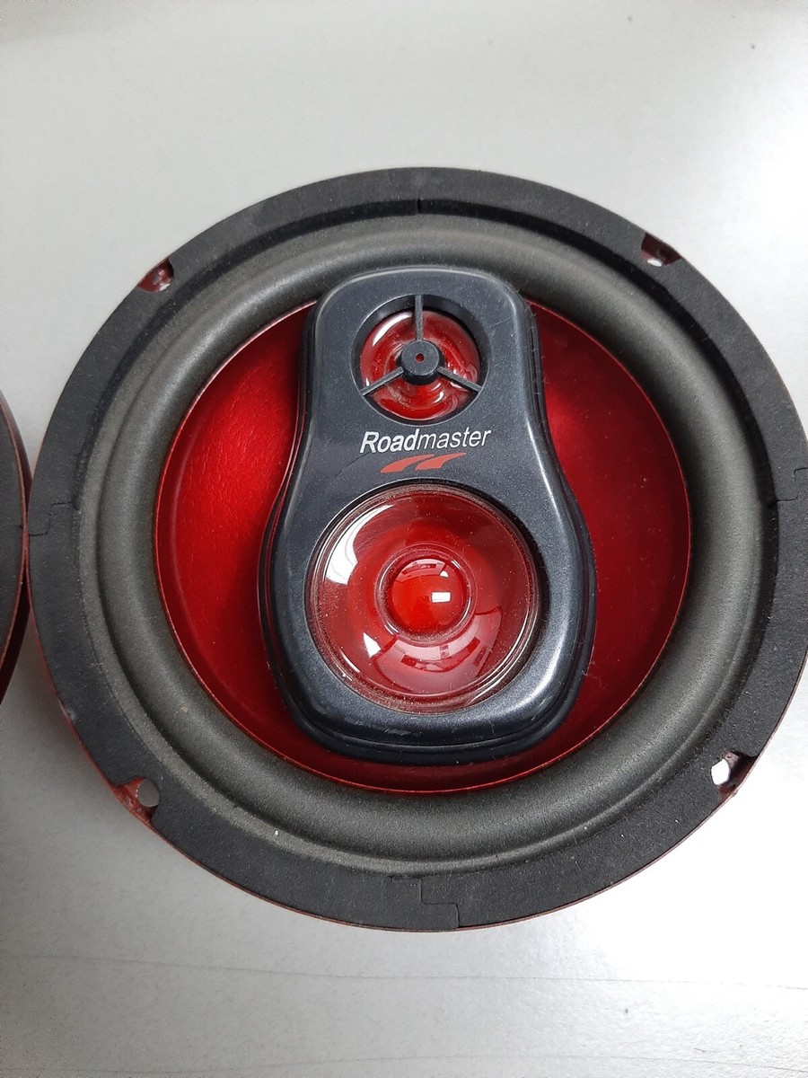 Pair of Roadmaster RS630 6.5” Bass Blasting 3 way Speakers