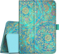 Folio Case for Amazon Fire 7 12th Gen 2022 Leather Slim Fit Foldable Stand Cover