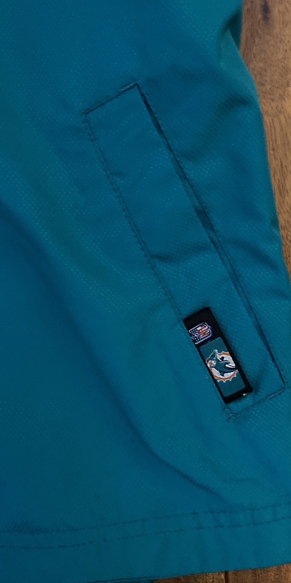 Miami Dolphins Reebok Lサイズ ジャケット Reebok Miami Dolphins Windbreaker Youth Lg 1/4 Zip Green