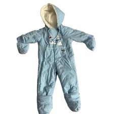 Kute Kiddie Blue Insulated Hooded Boys Snow Suit 18 Months