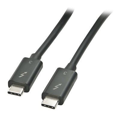LINDY 0.5 m Thunderbolt 3 Cable - Black 0.5m