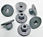 10mm Head Unthreaded Nut | Double Trim Fastener Plastic Mounting Pack of 10 Pcs.