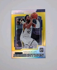 2021-22 Donruss Optic Elite Dominators Donovan Mitchell Gold Prizm /10