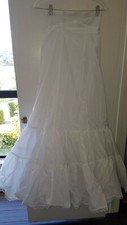 White Bridal Gown Slip, Size 4, Fit and Flare Style, #550 Petticoat