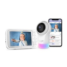 Hubble Connected Nursery Pal Glow Smart Baby Monitor with 5" Parent Unit and