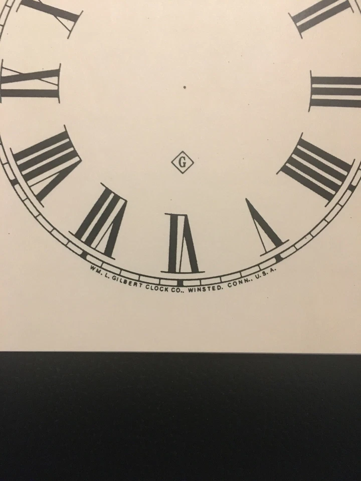 Antique Clock Parts- Clock Dial Gilbert 5” -Roman-Ivory-Original Cardboard - Image 3 of 3