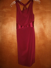 Tahari Juniors Evening dress open Back Red Size S Small