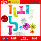 Boon Building Bath Toy Bundle - Gears, Pipes and Tubes, 13 Pieces (B11342)