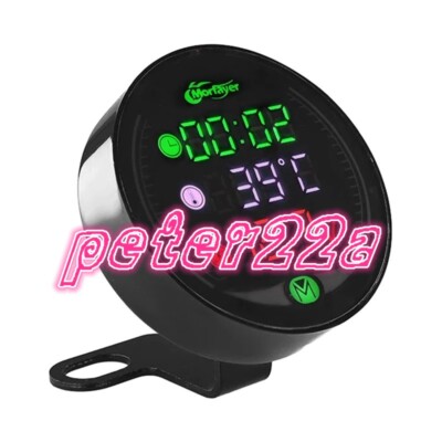 1PCS LED digital voltmeter thermometer voltage time visual code meter DC9-24V#YT