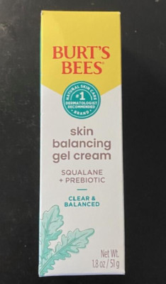 Burt's Bees Clear & Balanced Skin Balancing Gel Cream ~ 1.8 Oz