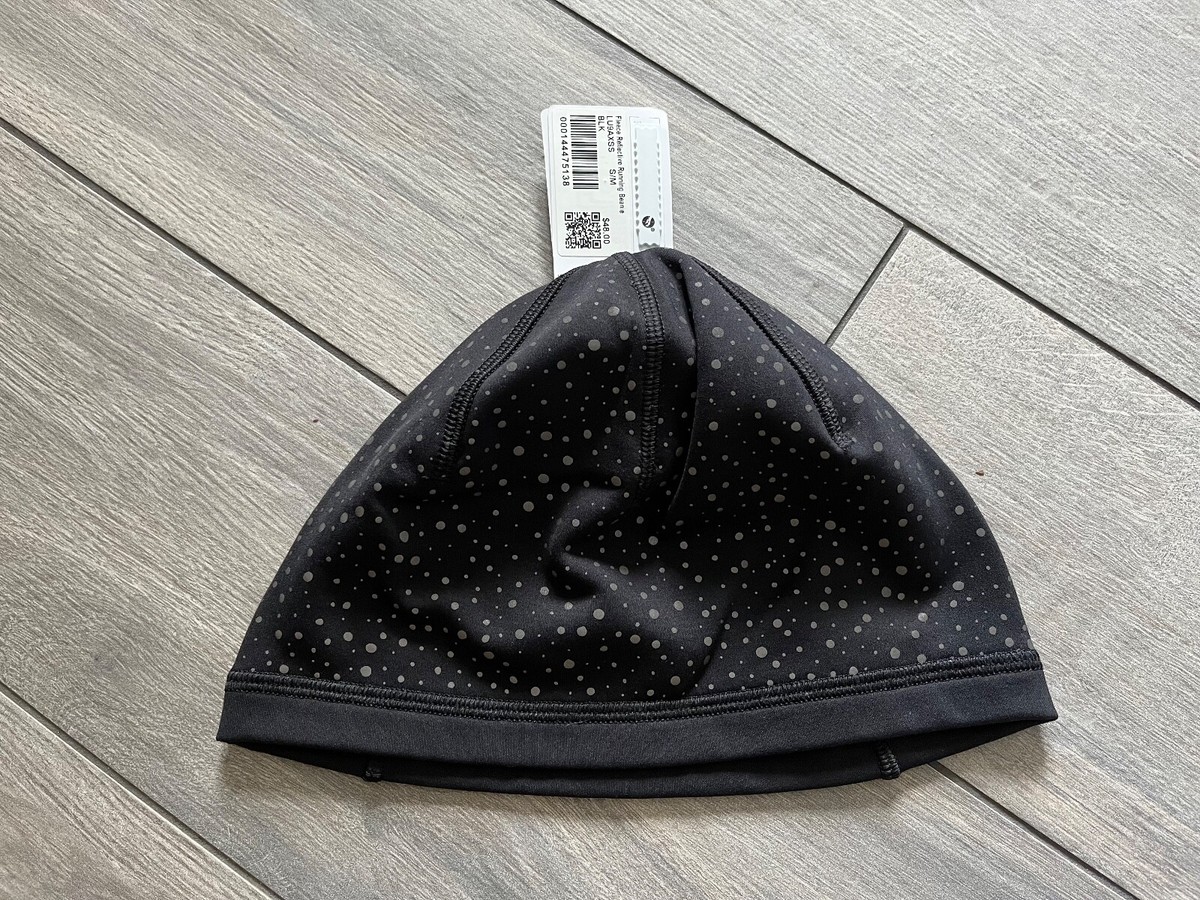 LULULEMON  NWT Reflective Fleece Running Beanie Hat LULULEMON FLEECE REFLECTIVE RUNNING BEANIE, BLACK, NWT | eBay main image 2