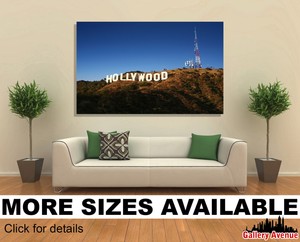 Wall Art Canvas Picture Print Hollywood Sign In Los Angeles 3 2 Ebay