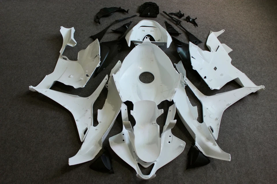 Kit de carenado ABS carrocería para HONDA CBR600RR 2009-2012 2010 2011 blanco sin pintar Foto 2 de 4