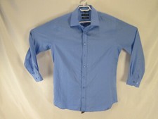 Bellissimo Men's Long Sleeve Dress Shirt Size 17T Blue