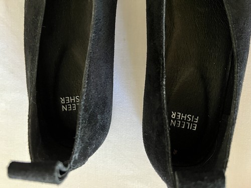 PISOS DE GAMUZA NEGRA EILEEN FISHER TALLA 11 - Imagen 3 de 6