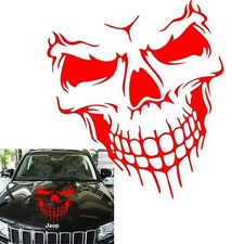 22 Red Big Skull Hood Decal Vinyl Graphic Pre-cut Sticker For Tailgate Car Hood 22 Red Big Skull Hood Decal Vinyl Graphic Pre-cut Sticker For Tailgate Car Hood