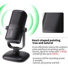 Saramonic USB-C Studio Microphone with Magnetic Tabletop Mount For Smartphone PC