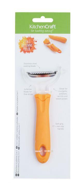 Kitchencraft Julienne Peeler - Handheld Peeler - Vegetable & Potato Peeler