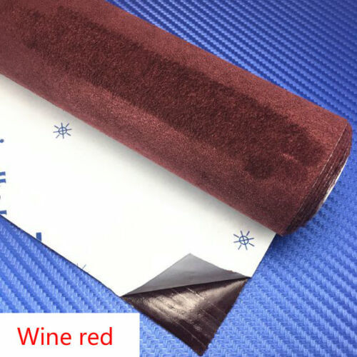 Self Adhesive Faux Suede Fabric Wrap Film Sticker Stretch for Car Interior Decor - Picture 16 of 25