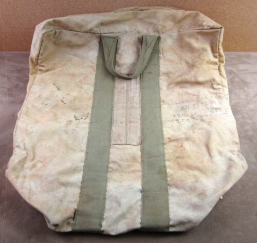 VINTAGE RARE WWII USAF AIR FORCE AN-6505 DUAL WORKING ZIPPER AVIATORS KIT BAG - 第 1/13 張圖片