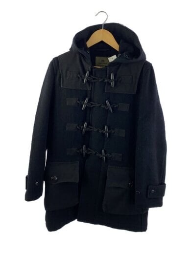 Nigel Cabourn Duffle Coat Hoodie Jacket Blouson Black Wool Men