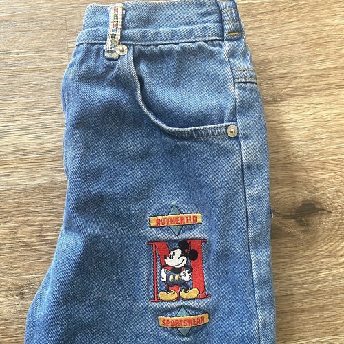 Vintage Mickey & Co Jeans Boys Girls Size 6 Blue Denim Embroidered 100% Cotton - Picture 7 of 7