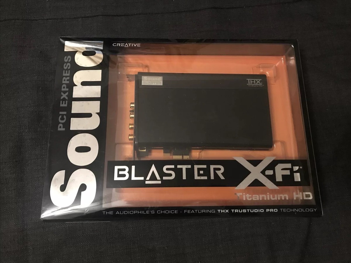 creative sound blaster x-fi titanium hd. Brand New. Sealed