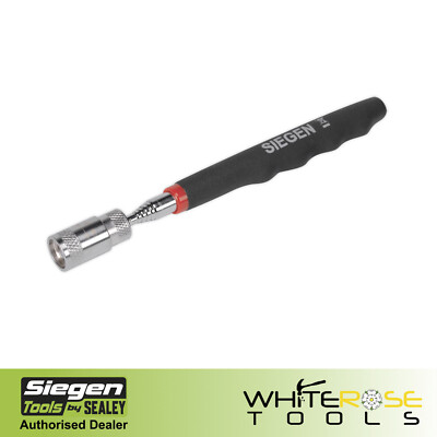 Siegen Schwerlast Magnet Pick-Up Werkzeug mit LED 3,6kg Tragkraft Sealey