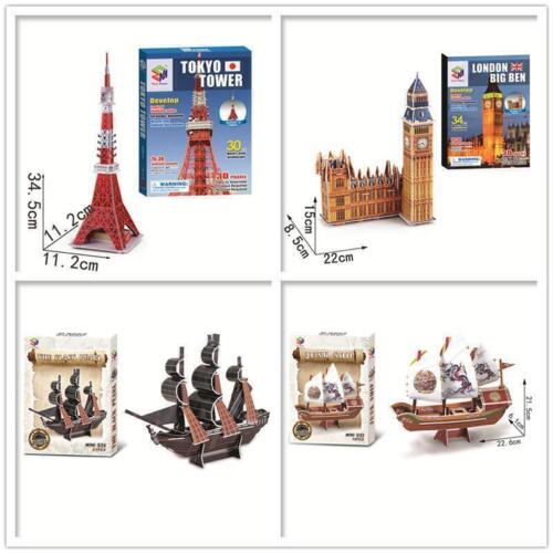 New 3D Puzzle DIY World Famous Architecture Building Puzzles Toys Gift Model - Picture 11 of 58