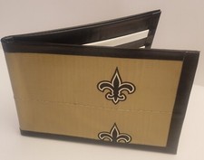 New Orleans Saints Bi-Fold Duct Tape Wallet NFL handmade minimalist duck