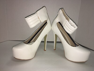 Chase chloe women's high heel White daisy-5 size Please look
