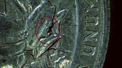 2015 ATB D Quarter North Carolina Errors! Die break, pre-Diebreak, and Die Chip - Picture 13 of 14