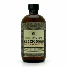 BLACK SEED OIL - 16 oz glass bottle. 100% Pure & Cold-pressed. Unfiltered Und...