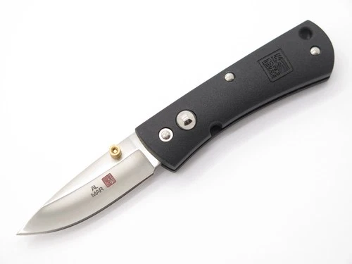 Vintage 1990s Al Mar 6006 Mini Bulldog Seki Japan Small 3" Folding Pocket Knife - product listing photo