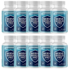 Nerve Shield Pro Mental Focus & Memory Support Supplement - 10 Bottles